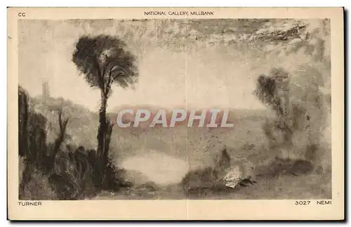 Grande Bretagne Great BRitain Cartes postales National gallery Turner Nemi