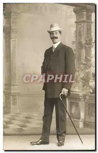 CARTE PHOTO Homme en costume (folklore)