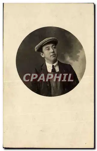 CARTE PHOTO Homme dest Jacques Vandenkoeck rue Loveling Anvers depot de Remonte (armee belge) 4eme e