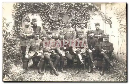 CARTE PHOTO Militaria Soldats Officiers 79eme