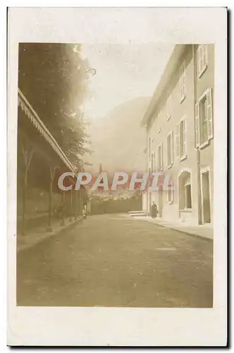 CARTE PHOTO Cour d&#39ecole (Paris ?)