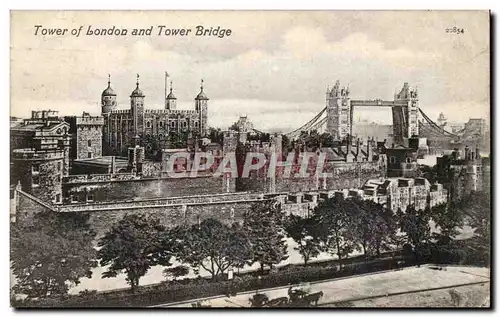 Angleterre - England - London - Londres - Tower of London and Tower Bridge - Cartes postales