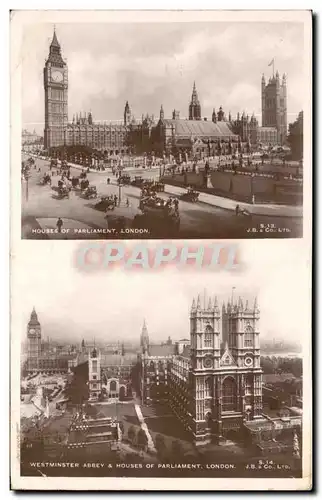 Angleterre - England - London - Londres - Westminster Abbey and Houses of Parliment - Ansichtskarte AK