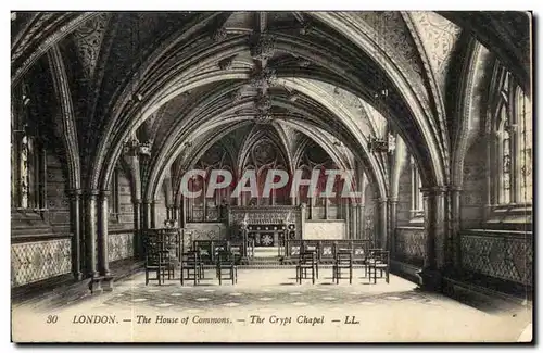 Angleterre - England - London - Londres - THe HOuse of Commons - The Crypt Chapelle - Cartes postales