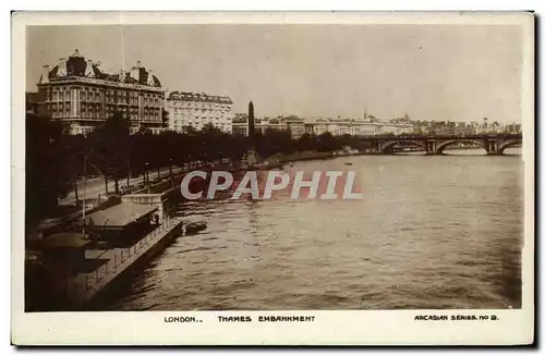 Angleterre - England - London - Londres - Thames Embankment - Ansichtskarte AK