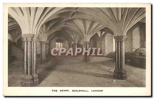 Angleterre - England - London - Londres - The Crypt - Guildhall - Ansichtskarte AK