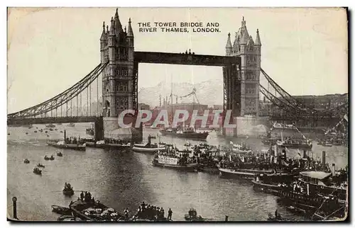 Angleterre - England - London - Londres - The Tower Bridge and River Thames - Ansichtskarte AK