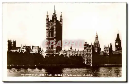 Angleterre - England - London - Londres - Westminster Abbey and Houses of Parliment - Cartes postales