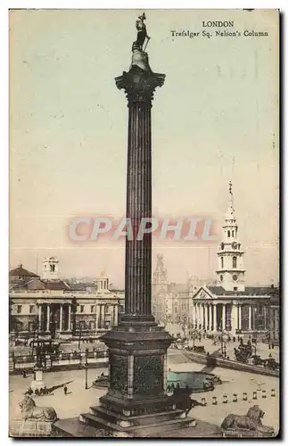 Angleterre - England - London - Londres - Trafalger Square Nelson&#39s Column - Cartes postales