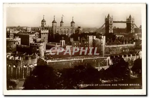 Angleterre - England - London - Londres - The Tower of London and Tower Bridge - Ansichtskarte AK