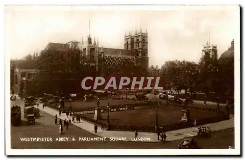 Angleterre - England - London - Londres - Westminster Abbey and Parliment Square - Cartes postales