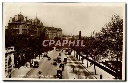 Angleterre - England - London - Londres Thames Embankment - Ansichtskarte AK