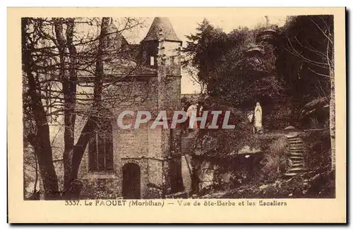 Le Faouet Cartes postales Vued e Ste Barbe et les escaliers