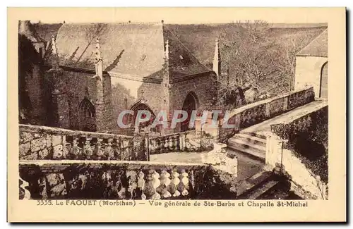 Le Faouet Cartes postales Vue generale de Ste Barbe et chapelle St Michel