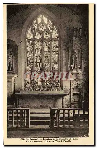 Le Faouet Cartes postales Interieur de la chapelle St Fiacre Le maitre autel Le vieux portail d&#39abside