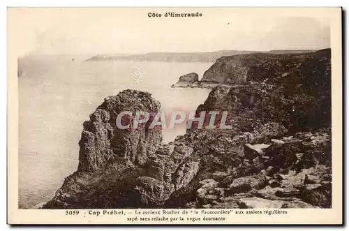 Cap Frehel Ansichtskarte AK le curieux rocher de la fauconnerie