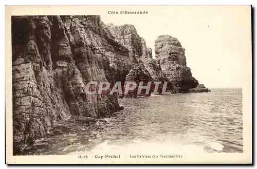 Ansichtskarte AK Cap Frehel Les falaises (la fauconnerie)