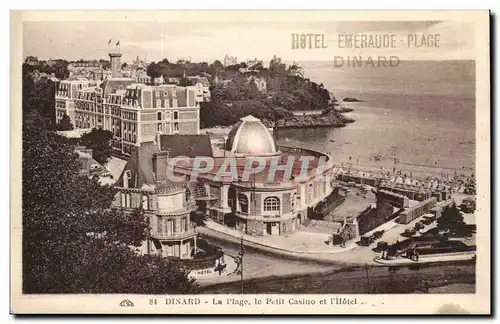 Dinard Cartes postales La plage le casino et l&#39hotel