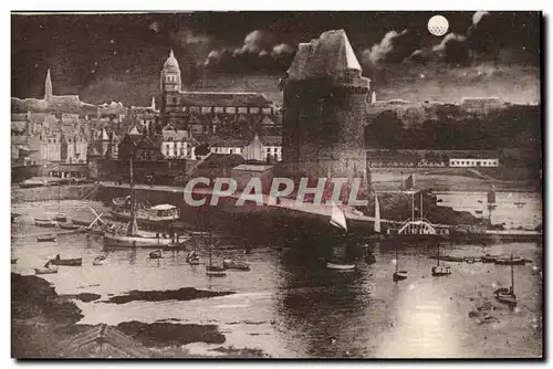 Saint Servan sur Mer Cartes postales Le port au clair de lune