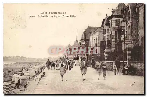 Saint Malo Cartes postales la dige Alba Hotel