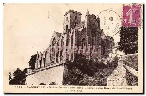 Lamballe Ansichtskarte AK Notre Dame Ancienne chapelle des Ducs de penthievre