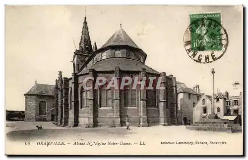 Granville Ansichtskarte AK Abside de l&#39eglise Notre Dame