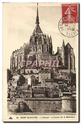 Mont Saint Michel Cartes postales Abbaye de la basilique