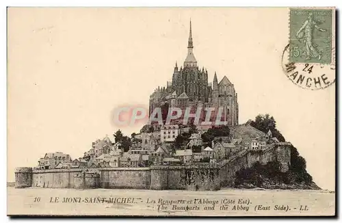 Mont Saint Michel Cartes postales Les remparts de l&#39abbaye