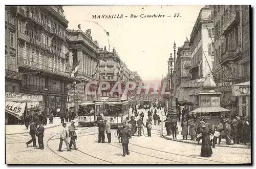 Marseille Cartes postales Rue CAnnebiere