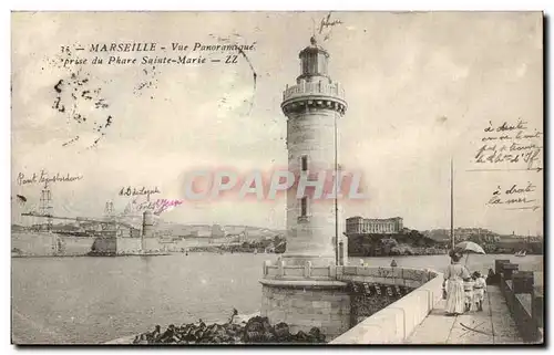 Marseille Ansichtskarte AK Vue panoramique prise du phare Sainte Marie (lighthouse)