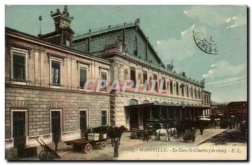 Marseille Ansichtskarte AK La gare St Charles (arrivee)