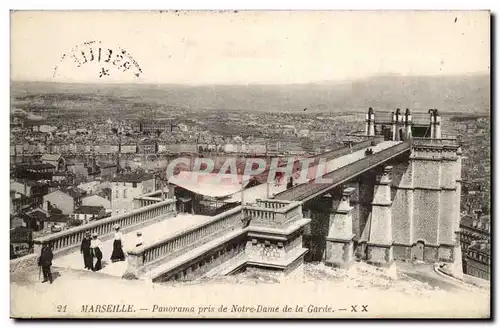 Marseille Cartes postales Panorama pris de Notre DAme de la Garde