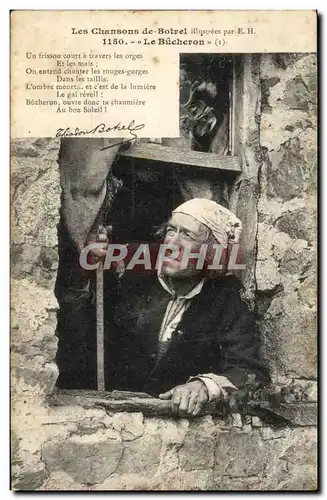 Cartes postales Les chansons de Botrel le bucheron (metiers) TOP