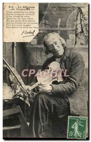 Cartes postales Les chansons de Botrel La berceuse du violonneux TOP (violon)