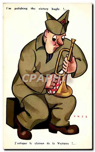 Cartes postales Illustrateur Cass J&#39astique le clairon de la victoire (militaria soldat musique trumpet tromp