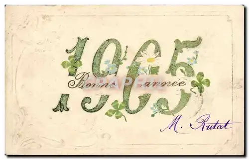 Cartes postales Fantaisie Voeux Bonne annee 1905