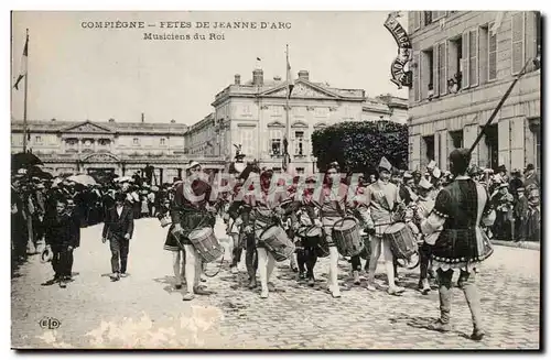 Compiegne Cartes postales Fetes de Jeanne d'arc Musiciens du roi