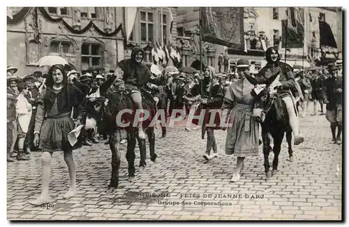 Compiegne Cartes postales Fetes de Jeanne d&#39arc Groupe des corporations