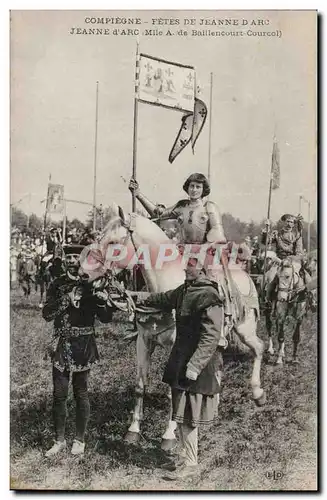 Cartes postales Compiegne Les fetes de Jeanne d&#39arc (1909) (Mlle de Baillencourt Courcol)