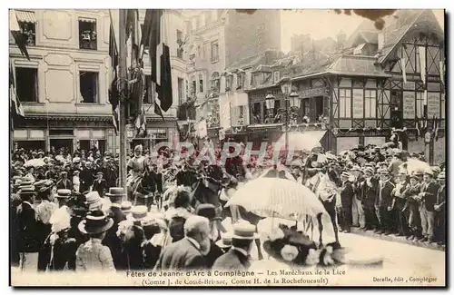 Ansichtskarte AK Compiegne Les fetes de Jeanne d&#39arc Les marechaux de la Lice (Comte de Cosse Brissac H de la