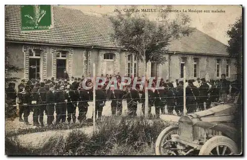 Militaria CAmp de Mailly Infirmerie La musique aux malades TOP