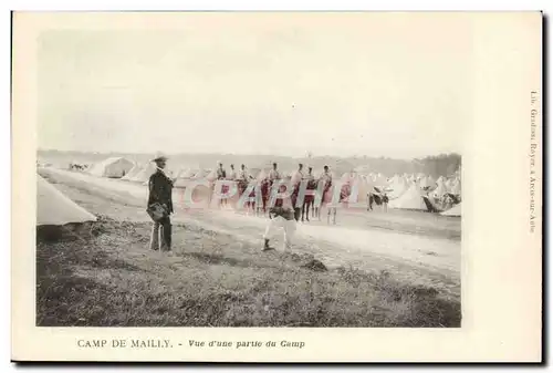 Militaria CAmp de Mailly Ansichtskarte AK Vue d&#39une partie du camp