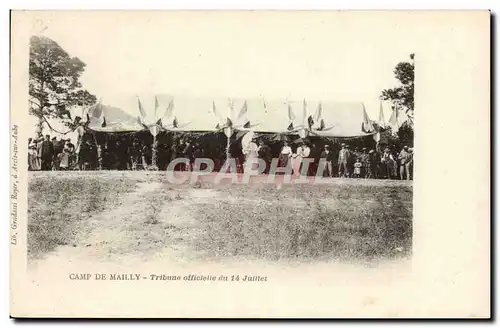 Militaria CAmp de Mailly Ansichtskarte AK TRibune officielle du 14 juillet