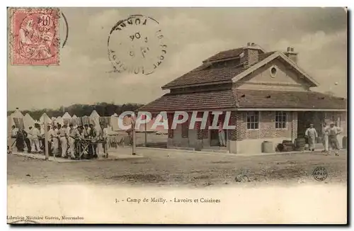 Militaria CAmp de Mailly Cartes postales Lavoirs et cuisines