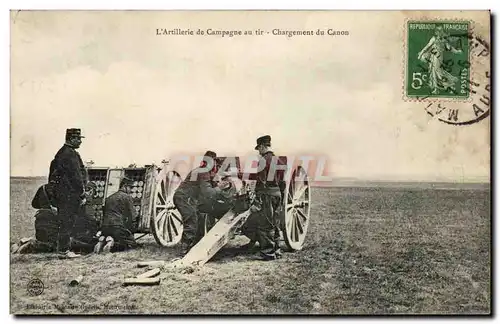 Militaria CAmp de Mailly Cartes postales Artillerie de campagne Canons de 75 mm