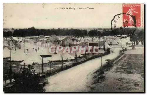 Ansichtskarte AK Militaria CAmp de Mailly Vue des tentes