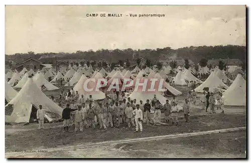 Cartes postales Militaria CAmp de Mailly Vue panoramique