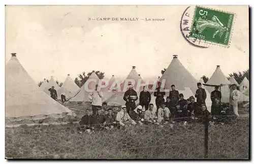 Ansichtskarte AK Militaria CAmp de Mailly La soupe