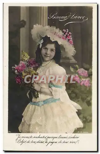 Cartes postales FAntaisie Enfant Bonne annee