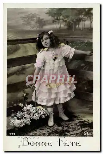 Cartes postales FAntaisie Enfant Bonne fete